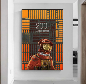 C936 2001年 宇宙の旅　50周年 スタンリー・キューブリック キャンバスアートポスター 50×70cm インテリア 海外製 枠なし B 