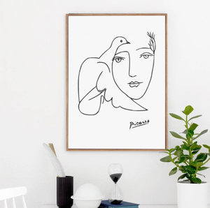 【最安保証】C970 パブロ・ピカソ　Pablo Picasso 　キャンバスアートポスター 　50×70cm インテリア 海外製 枠なし B