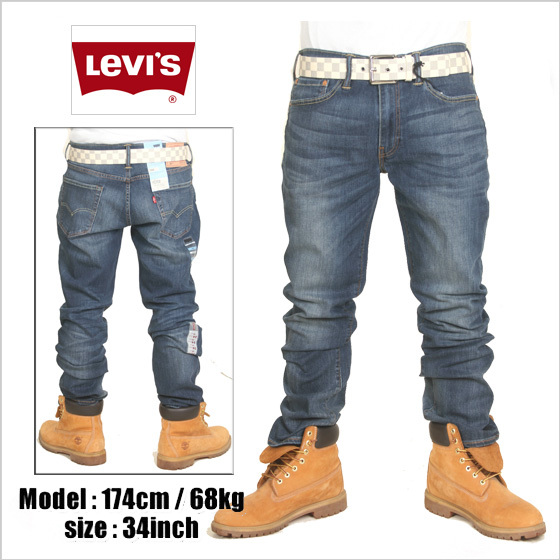 36インチ Levi's/リーバイス 511 デニムパンツ ‘SLIM FIT’ デニムウォッシュ ※ストレッチ素材 ジーンズ デニム アメージング 通販 服 〕