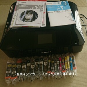 Canon インクジェットカラープリンター PIXUS MG7730BK 中古品