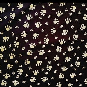 ラミネート生地☆足跡柄