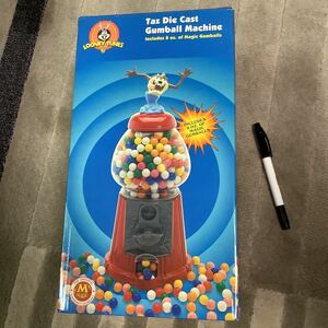 レア 新品 taz die cast gumball machine タズマニアンデビル ガムボールマシーン Looney tunes カートゥーン ビンテージ ケース ルーニー