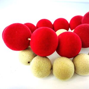 【 5 】フロッキービーズ まとめ売り ハンドメイド 資材 ビーズ