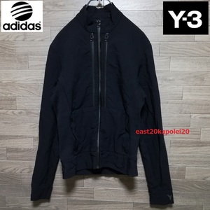 Y-3 Yohji Yamamoto × adidas ワイスリー ヨウジヤマモト アディダス コラボ 刺繍 ストレッチ ジャージ 防風 ジャケット XS 黒 ブラック