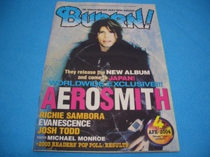 ★BURRN!★AEROSMITH【2004年4月】DRAGONFORCE / HELLOWEEN / EDGUY / IMPELLITTERI / EXODUS / FIREWIND / IN FLAMES / 陰陽座 / エドガイ