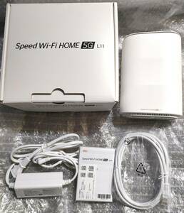 使用期間約1か月 Speed Wi-Fi HOME 5G L11 UQ WiMAX ZTR01 一括購入 利用制限：○