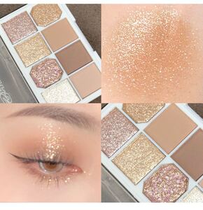 XIXI eyeshadow 8色アイシャドウパレット 01