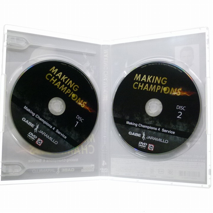 テニスDVD ゲイブ・ハラミロ MAKING CHAMPIONS 4巻セット 直売販売品