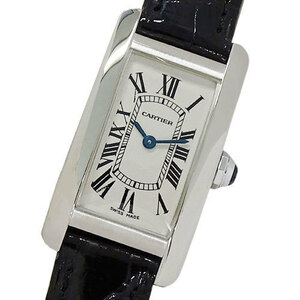 カルティエ Cartier 時計 W2601956 タンクアメリカン SM 18K クオーツ レディース 磨き済み