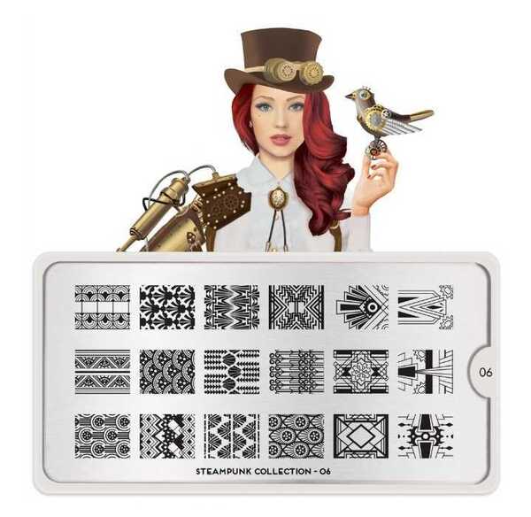 Moyou London ネイルスタンププレート STEAMPUNK 06
