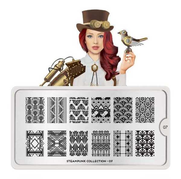 Moyou London ネイルスタンププレートSTEAMPUNK 07