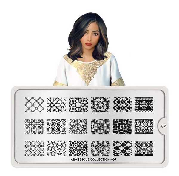 Moyou London ネイルスタンププレート ARABESQUE 07