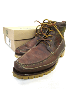 EASTLAND × Jonson Woolen Mills East Land Johnson u- Len Mill z leather wool boots Brown 9 1/2D 27.5.