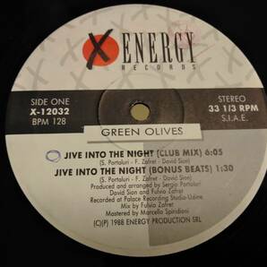 □GREEN OLIVES / JIVE INTO THE NIGHT アナログの画像3