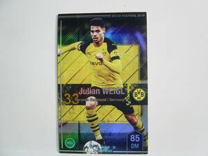 WCCF FOOTISTA 2019 ユリアン・バイグル　Julian Weigl 1995 Germany　Borussia Dortmund 18-19　6-9R
