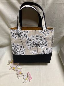 ☆ランチバッグ(トートバッグ)・(WTG)・マイボトルを持って ハンドメイド ミニトートバッグ