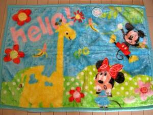 [ new goods ] Disney Mickey & minnie lap blanket blanket hello