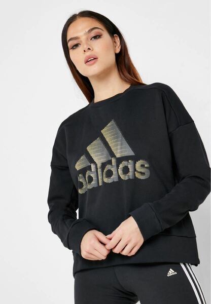 adidas IDGLAM ロゴスウェット