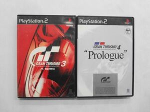 PS2 21-063 ソニー sony プレイステーション2 PS2 プレステ2 グランツーリスモ 3 Aspec 4 Prologue プロローグ セット ゲーム 使用感
