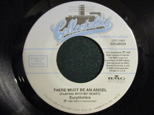 Eurythmics ： There Must Be An Angel 7'' / 45s ★ Pop's Rock ☆ c/w Would I Lie To You ? // 落札5点で送料無料
