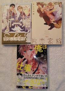 BLコミック 新婚さん!/片恋家族/俺は仕事ができない! ちゃしゃの実 3冊セット