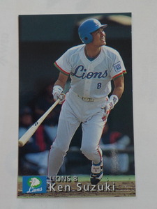  Calbee base Ball Card 1997 No.142 Suzuki . Seibu lion z