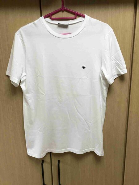 正規 18SS Dior Homme ディオール オム クリスヴァンアッシュ期 BEE 蜂 刺繍 Tシャツ カットソー 白 XS 733J603B0446