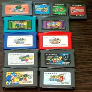DS ニンテンドーディーエス GBA ゲームボーイアドバンス ソフト 流星のロックマン ロックマンエグゼ セット ロックマンゼロ
