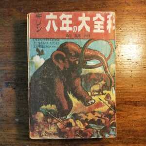 【送料無料】キリン 六年の大全科 前期用 初等教育研究会（1950年 小学生 教材 教科書 参考書 昭和レトロ 理科 算数 国語 家庭科 国語 社会