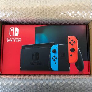 ★Nintendo Switch本体 ネオンカラー 極美品 任天堂メンテ済 バッテリー強化版 修理明細・付属品完備 microSD