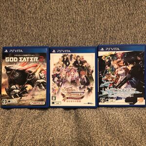 PS Vita ソフト 3本セット ゴッドイーター2 ロロナのアトリエ ソードアートオンライン