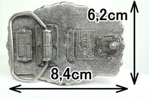 ベルト 牛本革サドルレザー オイルレザーブラック 米国製バックル 幅40mm 本皮 1枚革_画像2