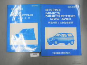 Minica Econo H11A H11V H12V Структурная обзор инспекции Проверка разработка инспекции B878