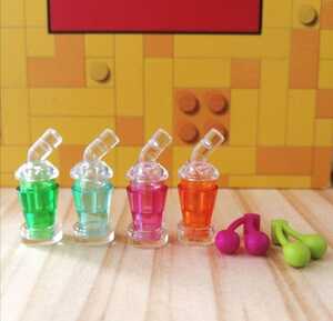 LEGO　レゴ　ジュース　ドリンク　飲み物　食べ物　パーツ　ミニフィグ 用　クリアパーツ　フレンズ　シティ　タウン　カフェ　レストラン