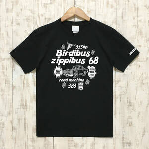 ■ BIRDIBUS Tシャツ■Mサイズ（ブラックxホワイト）アメ車　アメリカ　ロードランナ－　モパ－ MOPAR ROADRUNNER PLYMOUSE