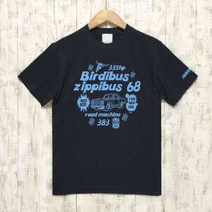 ■BIRDIBUS Tシャツ■Sサイズ（ネイビーxライトブルー）アメ車　アメリカ　ロードランナ－　モパ－ MOPAR ROADRUNNER PLYMOUSE