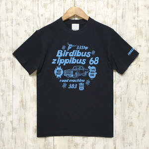 ■BIRDIBUS Tシャツ■Mサイズ（ネイビーxライトブルー）アメ車　アメリカ　ロードランナ－　モパ－ MOPAR ROADRUNNER PLYMOUSE