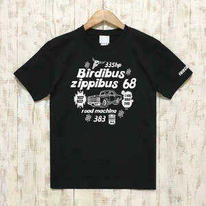 ■BIRDIBUS Tシャツ■Lサイズ（ブラックxホワイト）アメ車　アメリカ　ロードランナ－　モパ－ MOPAR ROADRUNNER PLYMOUTH