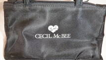 ◆　CECIL McBEE／セシルマクビー　化粧ポーチ　ブラック／パープル　中古美品　◆_画像2