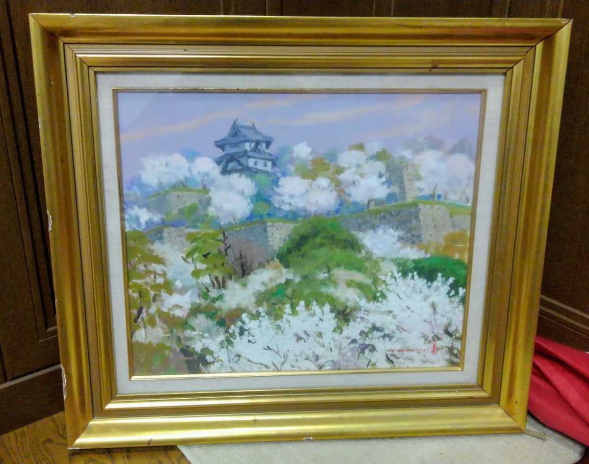 ⑤Treasure, rare, expensive, masterpiece, painting, Kagawa Prefecture, Marugame Castle, wonderful, oil painting, one-of-a-kind, Y.KONISHI, Udon Prefecture, Marugame City, Marugame Castle Festival, artwork, Setouchi Triennale, Painting, Oil painting, Nature, Landscape painting