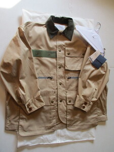 即決 20SS kolor カラー シャンブレーギャバジン HUNTING JACKET オーバーサイズ ビッグサイズ ハンティングジャケット 2 20SCM-G03103