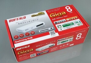 BUFFALO LSW5-GT-8NS/WH　 スイッチングハブ　8ポート