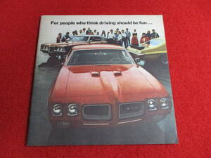 ! GM PONTIAC 1970 Showa era 45 catalog!