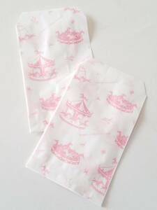 R100 size flat sack *me Lee go- Land pink 70 sheets * small paper bag 