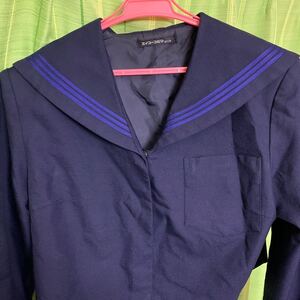 【コスプレ】 和歌山桐蔭高校 セーラー服似 青3本線 ニッケ