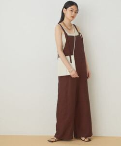 アダムエロペ バンブーリネンサロペット