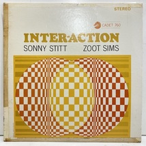 ●即決 LP Sonny Stitt Zoot Sims / Inter Action 31470 米盤青グラデDg Stereo カバーテープ痕 ズート・シムズ_画像1