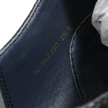 【高級品】BG レザー ウィングチップ ブーツ ローカット 25.5cm ブラック 黒 ローファー ビジネス ドレス シューズ 革靴 32-85ZJ50_画像9
