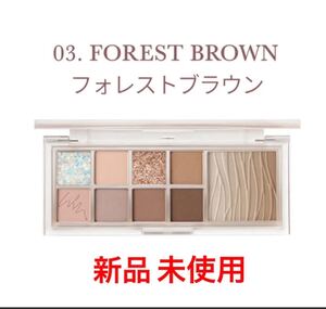 ウェイクメイク ミックスブラーリング アイパレット 03 フォレストブラウン アイシャドウパレット 韓国