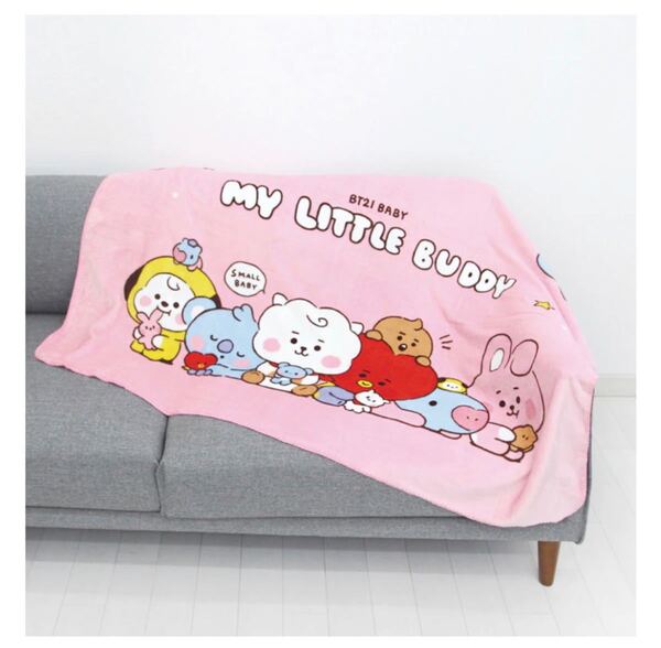 1つ限定 BT21 ブランケット リトルバディブランケット BTS キャラクターグッズ 防弾少年団 膝掛け 毛布 バンタン